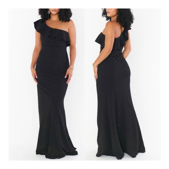 Show Me Your MuMu Florentine Maxi Dress Black Stretch XS NWT - Picture 10 of 10